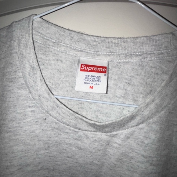 Blank light heather Supreme t shirt - Picture 2 of 2